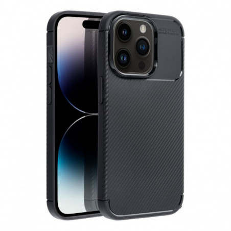 Apple iPhone 16 Pro Max Hülle Carbon premium Elegant  Schwarz