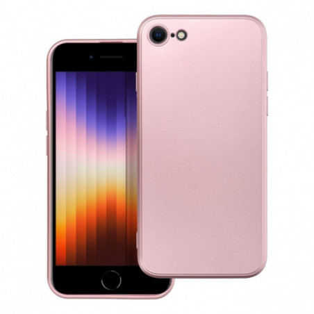 Apple iPhone SE 2022 5G Hülle Metallic Rosa