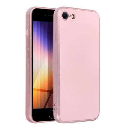 Apple iPhone SE 2022 5G Hülle Metallic Rosa