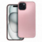 Apple iPhone 15 Plus Hülle Metallic Rosa
