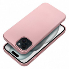 Apple iPhone 15 Plus Hülle Metallic Rosa