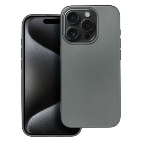 Apple iPhone 15 Pro Hülle Metallic Grau
