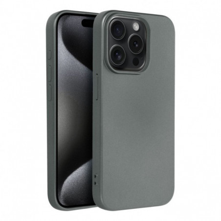 Apple iPhone 15 Pro Hülle Metallic Grau