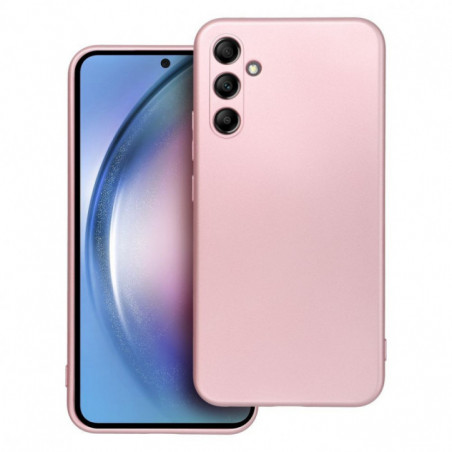 Samsung Galaxy A34 Hülle Metallic Rosa