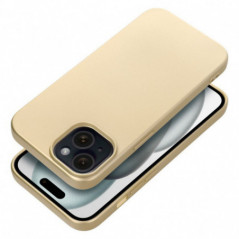 Apple iPhone 15 Hülle Metallic Gold