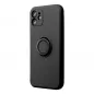 Apple iPhone 16 Pro Hülle Silicone ring Schwarz