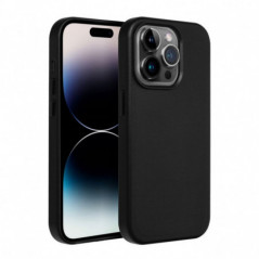 Apple iPhone 16 Plus Hülle Leather Mag Cover Elegant  MagSAFE  Schwarz