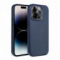 Apple iPhone 16 Plus Hülle Leather Mag Cover Elegant  MagSAFE  Indigoblau