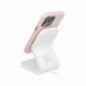 Apple iPhone 16 Pro Max Hülle Leather Mag Cover Elegant  MagSAFE  Sandrosa