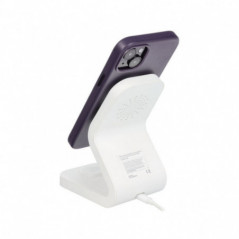 Apple iPhone 16 Plus Hülle Leather Mag Cover Elegant  MagSAFE  Dunkelviolett