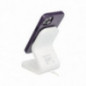 Apple iPhone 16 Plus Hülle Leather Mag Cover Elegant  MagSAFE  Dunkelviolett