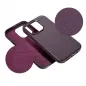 Apple iPhone 16 Plus Hülle Leather Mag Cover Elegant  MagSAFE  Dunkelviolett