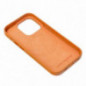 Apple iPhone 16 Plus Hülle Leather Mag Cover Elegant  MagSAFE  Orange