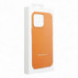 Apple iPhone 16 Plus Hülle Leather Mag Cover Elegant  MagSAFE  Orange