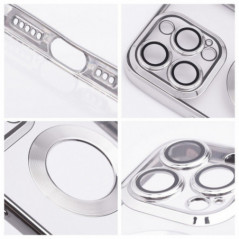 Apple iPhone 16 Plus Hülle Glam Silber
