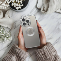 Apple iPhone 16 Plus Hülle Glam Silber