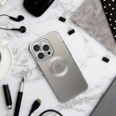 Apple iPhone 16 Plus Hülle Glam Silber