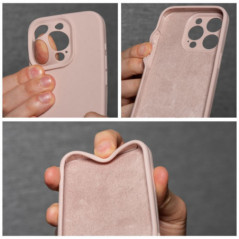 Apple iPhone 15 Pro Max Hülle Silicone 2mm Sandrosa