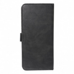 XIAOMI Redmi 12 Universaletui, Book Handytaschen COMMON book Elegant, Weiches Futter innen  Schwarz