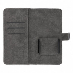 XIAOMI Redmi 12 Universaletui, Book Handytaschen COMMON book Elegant, Weiches Futter innen  Schwarz