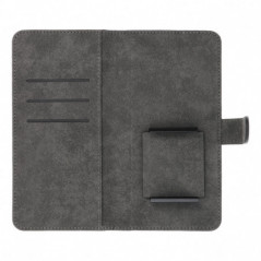 XIAOMI Redmi 12 Universaletui, Book Handytaschen COMMON book Elegant, Weiches Futter innen  Schwarz