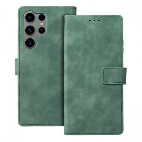 Samsung Galaxy S23 Ultra 5G Book Handytaschen TENDER Book Grün