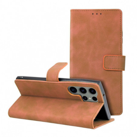 Samsung Galaxy S23 Ultra 5G Book Handytaschen TENDER Book Braun