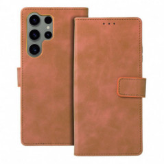 Samsung Galaxy S23 Ultra 5G Book Handytaschen TENDER Book Braun