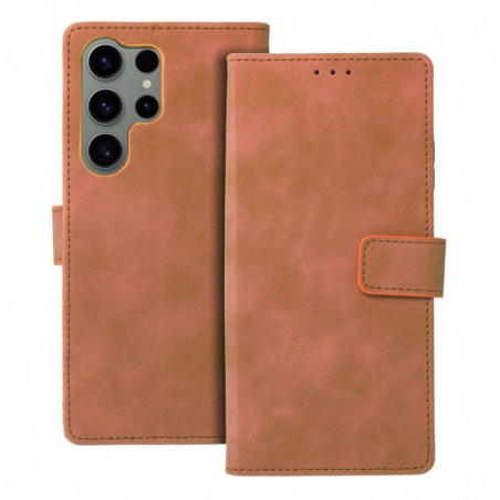 Samsung Galaxy S23 Ultra 5G Book Handytaschen TENDER Book Braun