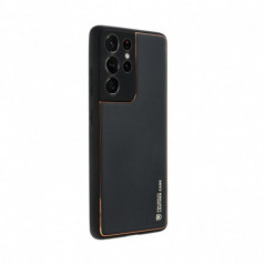 Samsung Galaxy S23 FE Hülle Leather Schwarz