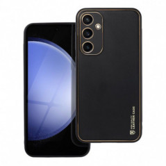Samsung Galaxy S23 FE Hülle Leather Schwarz