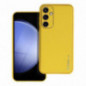 Samsung Galaxy S23 FE Hülle Leather Gelb