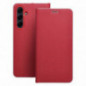 Samsung Galaxy A52s 5G Book Handytaschen LUNA Book Carbon Kohlenstoff-Faser, Elegant  Rot