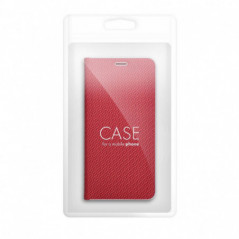 Samsung Galaxy A52s 5G Book Handytaschen LUNA Book Carbon Kohlenstoff-Faser, Elegant  Rot