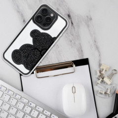 Apple iPhone 15 Pro Max Hülle Teddy bear Schwarz