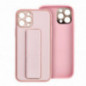 Samsung Galaxy S24 FE Hülle LEATHER Case Kickstand Rosa