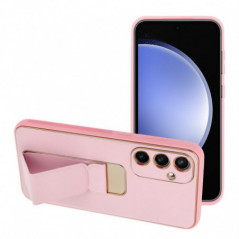 Samsung Galaxy S24 FE Hülle LEATHER Case Kickstand Rosa