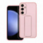 Samsung Galaxy S24 FE Hülle LEATHER Case Kickstand Rosa