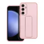 Samsung Galaxy S24 FE Hülle LEATHER Case Kickstand Rosa