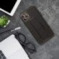Samsung Galaxy S24 FE Hülle LEATHER Case Kickstand Schwarz