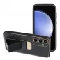 Samsung Galaxy S24 FE Hülle LEATHER Case Kickstand Schwarz
