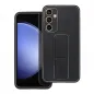 Samsung Galaxy S24 FE Hülle LEATHER Case Kickstand Schwarz