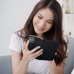 Samsung Galaxy M55 Book Handytaschen Smart Case Book Schwarz