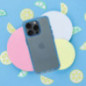 Apple iPhone 12 Hülle Matrix Clear Blau Apple iPhone 12 Hülle Matrix Clear Blau