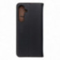 Samsung Galaxy S24 FE Book Handytaschen Leather Elegant  Schwarz
