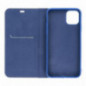Apple iPhone 16 Book Handytaschen LUNA Book Carbon Kohlenstoff-Faser, Elegant  Blau