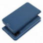 Apple iPhone 16 Book Handytaschen LUNA Book Carbon Kohlenstoff-Faser, Elegant  Blau