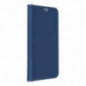 Apple iPhone 16 Pro Book Handytaschen LUNA Book Carbon Kohlenstoff-Faser, Elegant  Blau