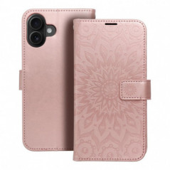 Apple iPhone 16 Plus Book Handytaschen MEZZO Book Mandala  Roségold