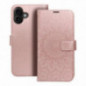 Apple iPhone 16 Plus Book Handytaschen MEZZO Book Mandala  Roségold